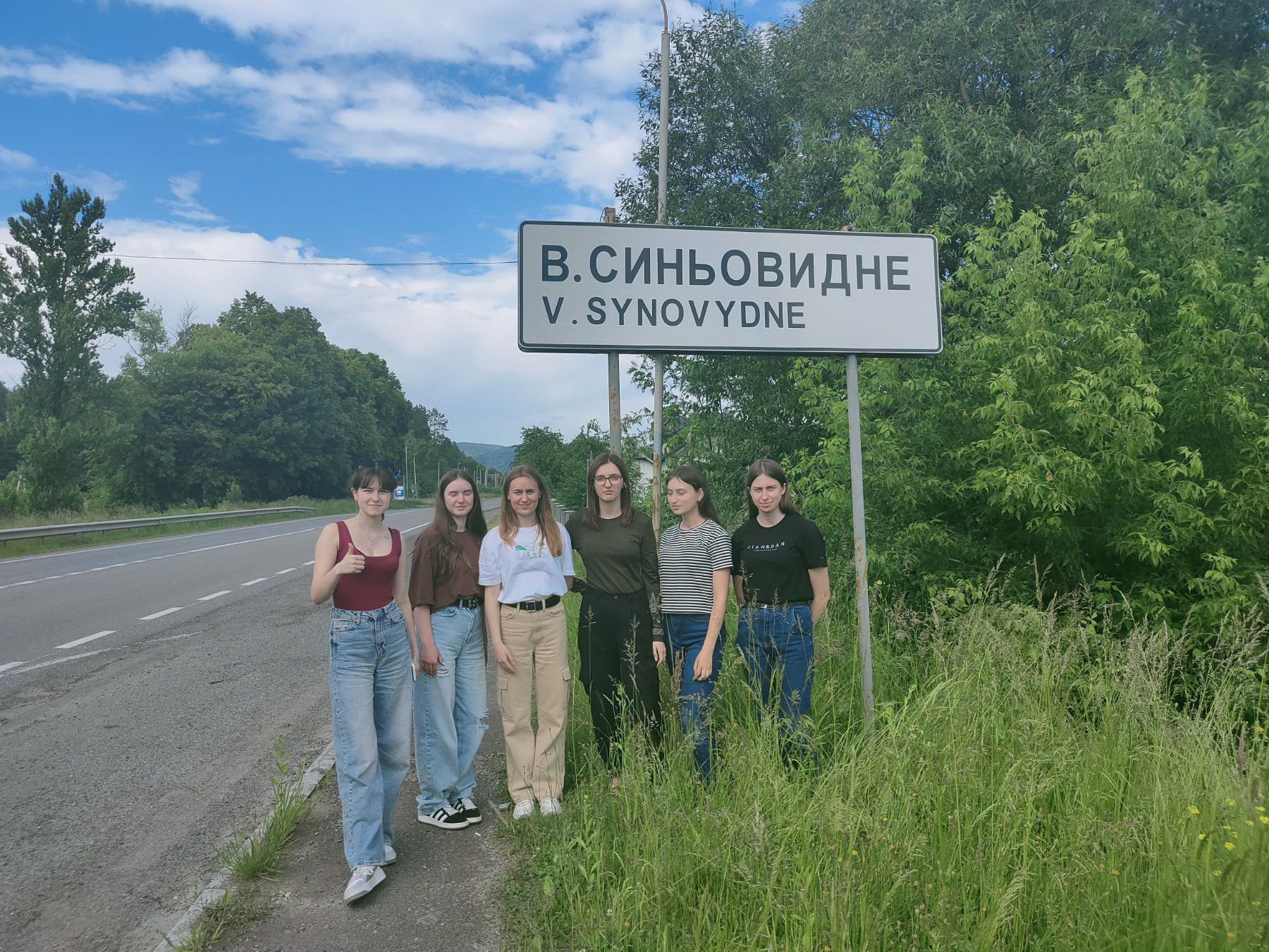 На в'їзді у с. Верхнє Синьовидне, Львівська область